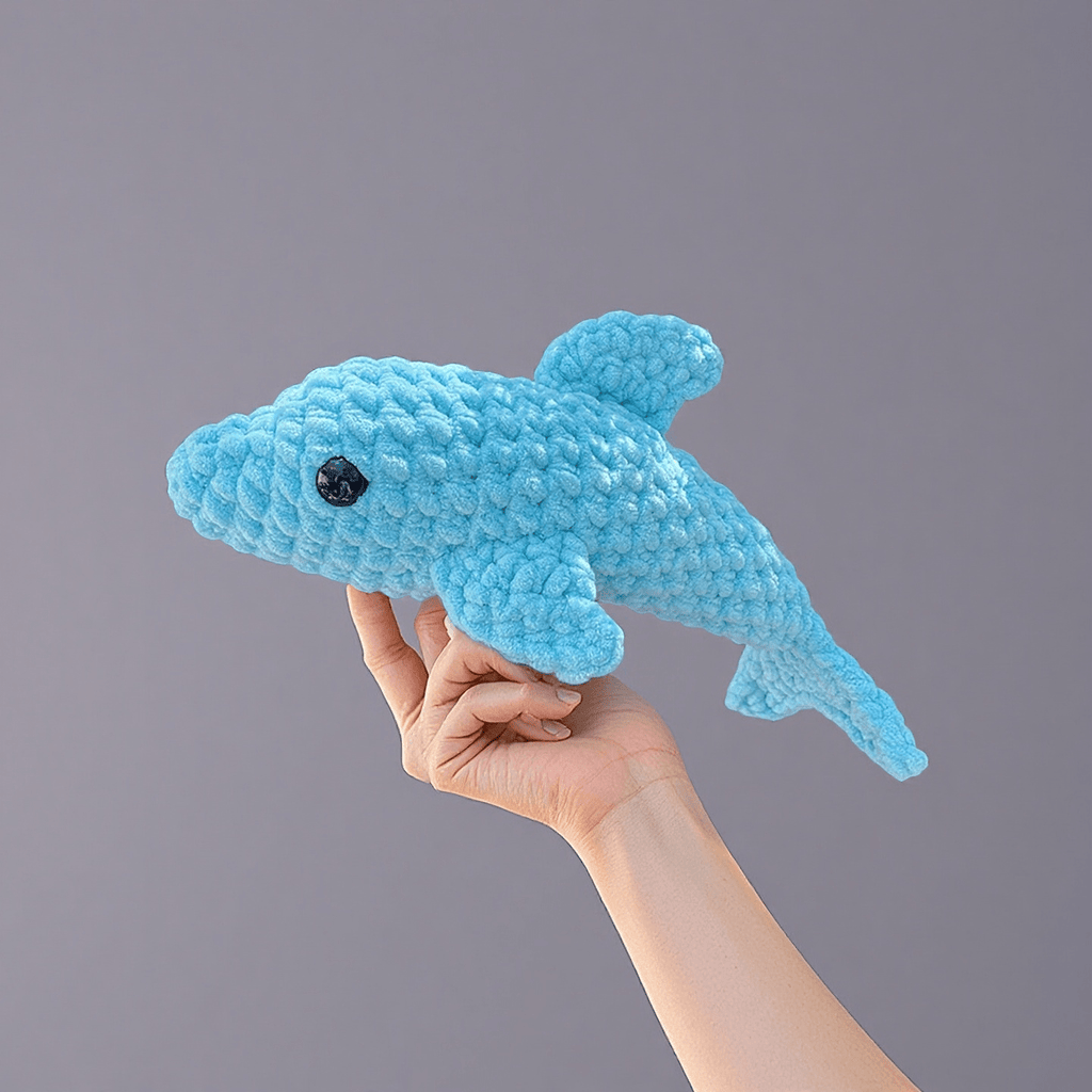 Diy Handmade Blue Whale Crochet Kit - Unique animalNeedlework  | Nice Sewing Gifts - image 2