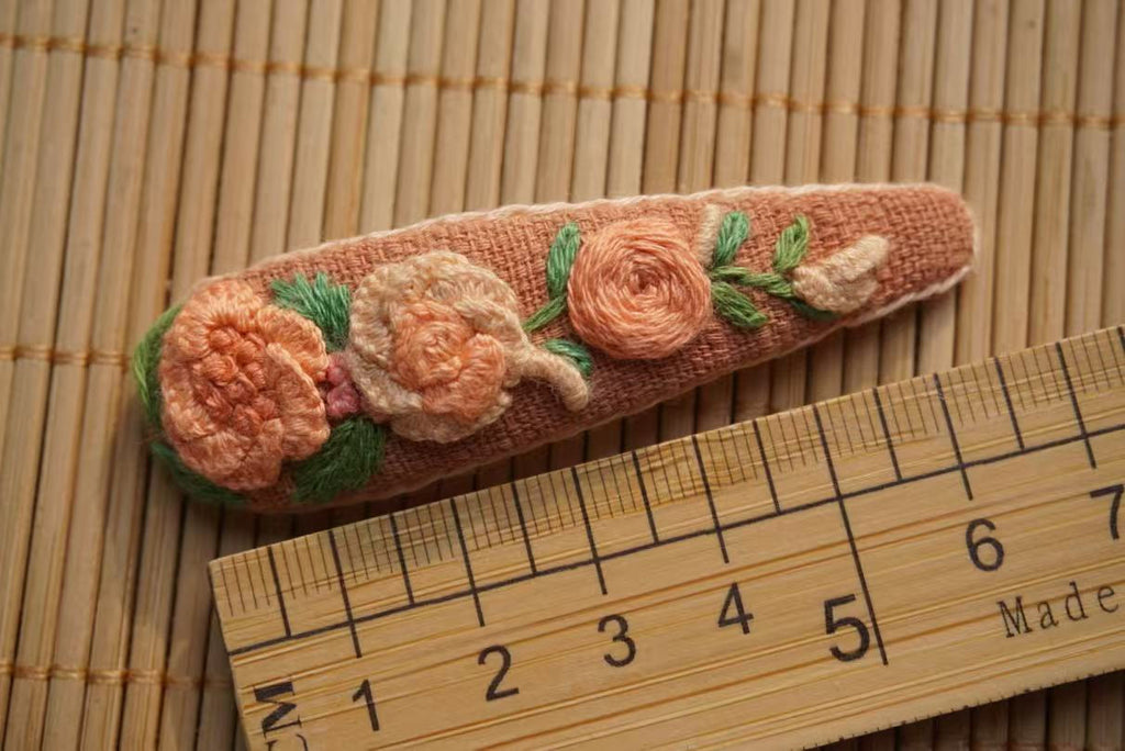 Rubbyoo Embroidered Hair Clips - Floral Hair Clips  | Nice Gifts For Her - 54 - image 16