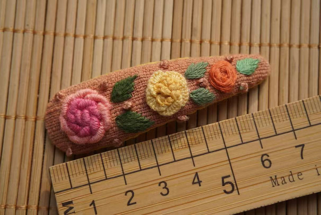 Rubbyoo Embroidered Hair Clips - Floral Hair Clips  | Nice Gifts For Her - 51 - image 14