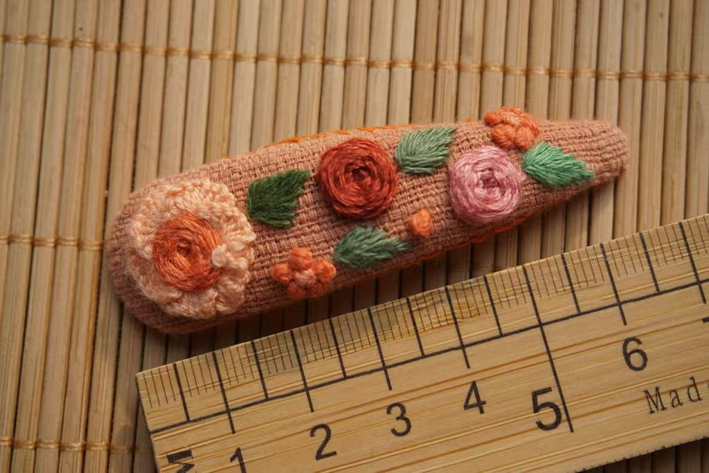 Rubbyoo Embroidered Hair Clips - Floral Hair Clips  | Nice Gifts For Her - 45 - image 20