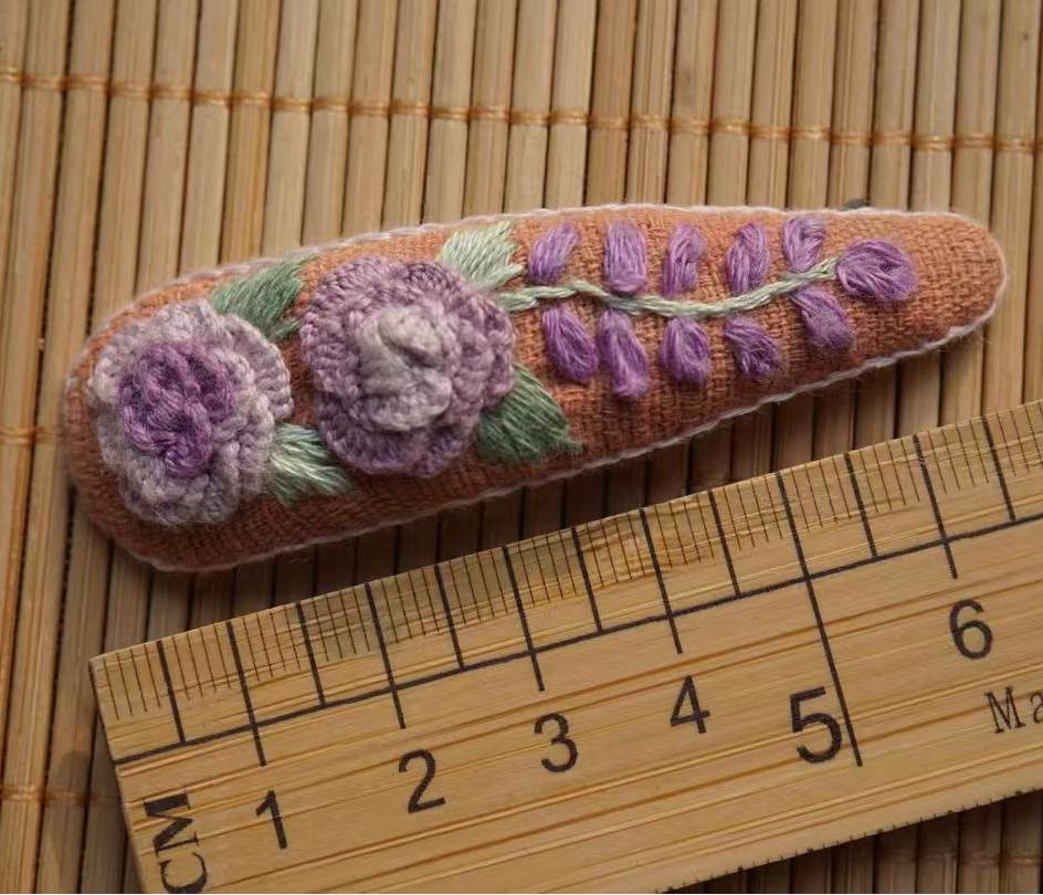 Rubbyoo Embroidered Hair Clips - Floral Hair Clips  | Nice Gifts For Her - image 11
