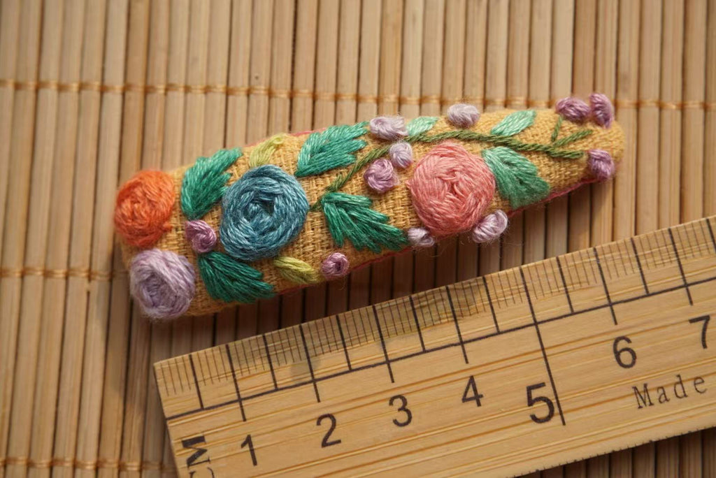 Rubbyoo Embroidered Hair Clips - Floral Hair Clips  | Nice Gifts For Her - 39 - image 22