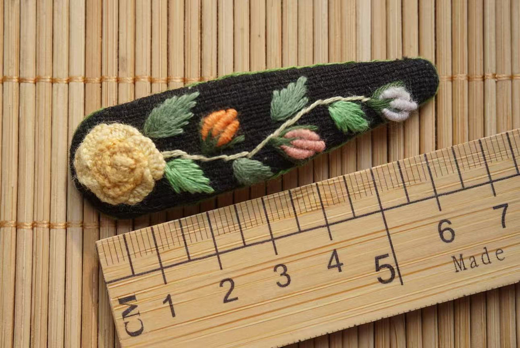 Rubbyoo Embroidered Hair Clips - Personalized Hair Clips | Hair Accessories For Mother - 21 - image 2