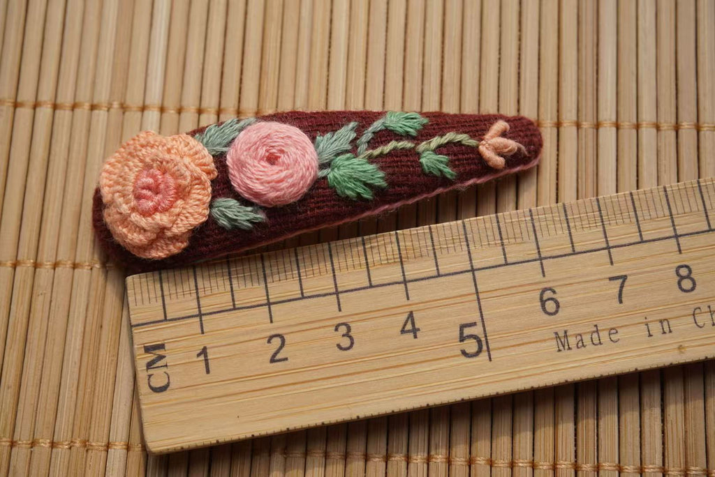 Rubbyoo Embroidered Hair Clips - Personalized Hair Clips | Hair Accessories For Mother - 5 - image 23