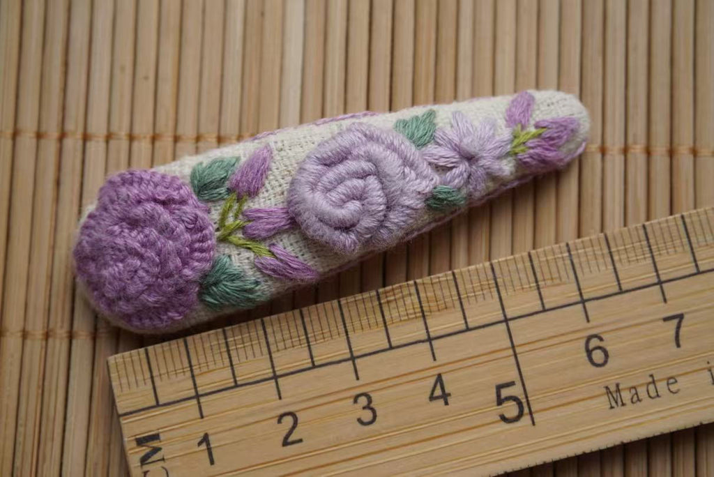 Rubbyoo Embroidered Hair Clips - Personalized Hair Clips | Hair Accessories For Mother - 10 - image 3