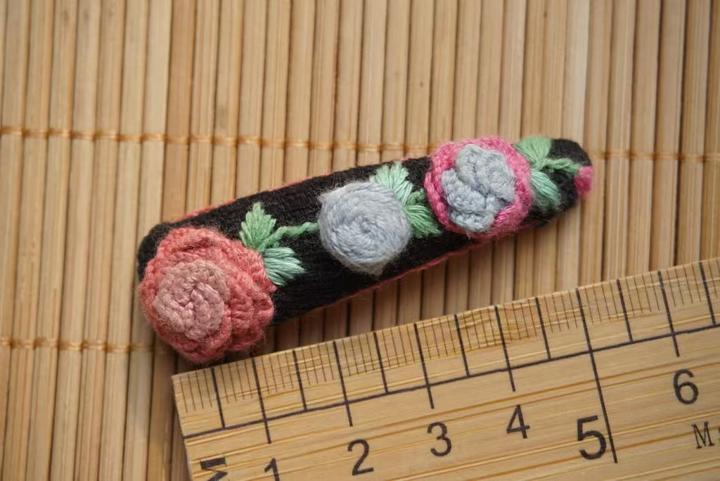 Rubbyoo Embroidered Hair Clips - Personalized Hair Clips | Hair Accessories For Mother - 23 - image 4