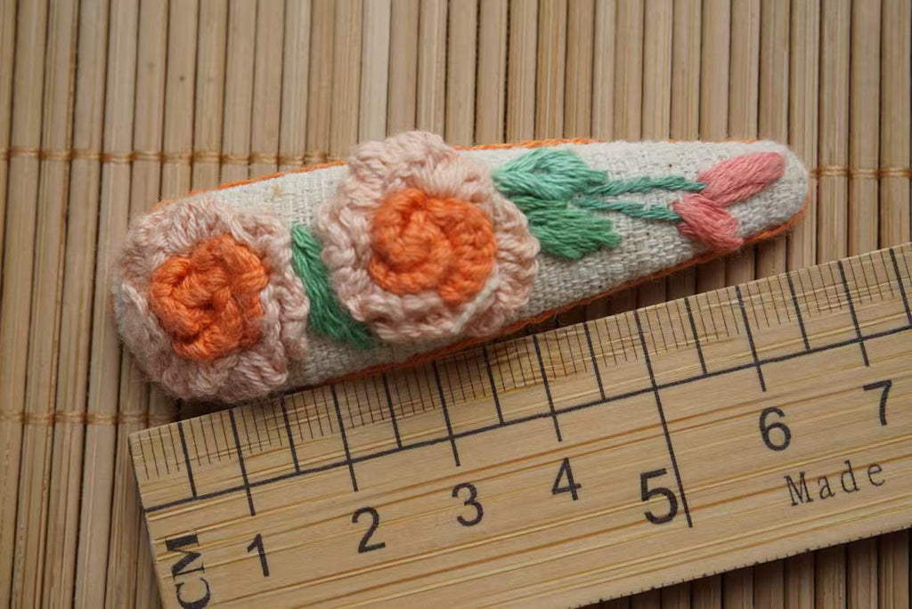 Rubbyoo Embroidered Hair Clips - Personalized Hair Clips | Hair Accessories For Mother - 8 - image 20