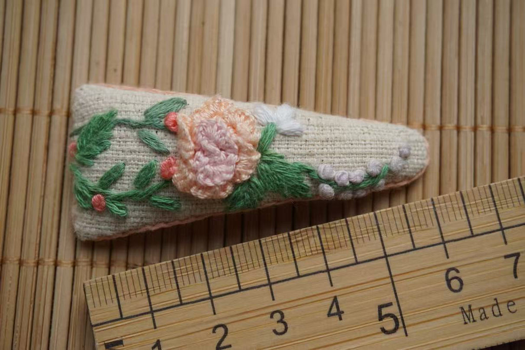 Rubbyoo Embroidered Hair Clips - Personalized Hair Clips | Hair Accessories For Mother - 12 - image 14