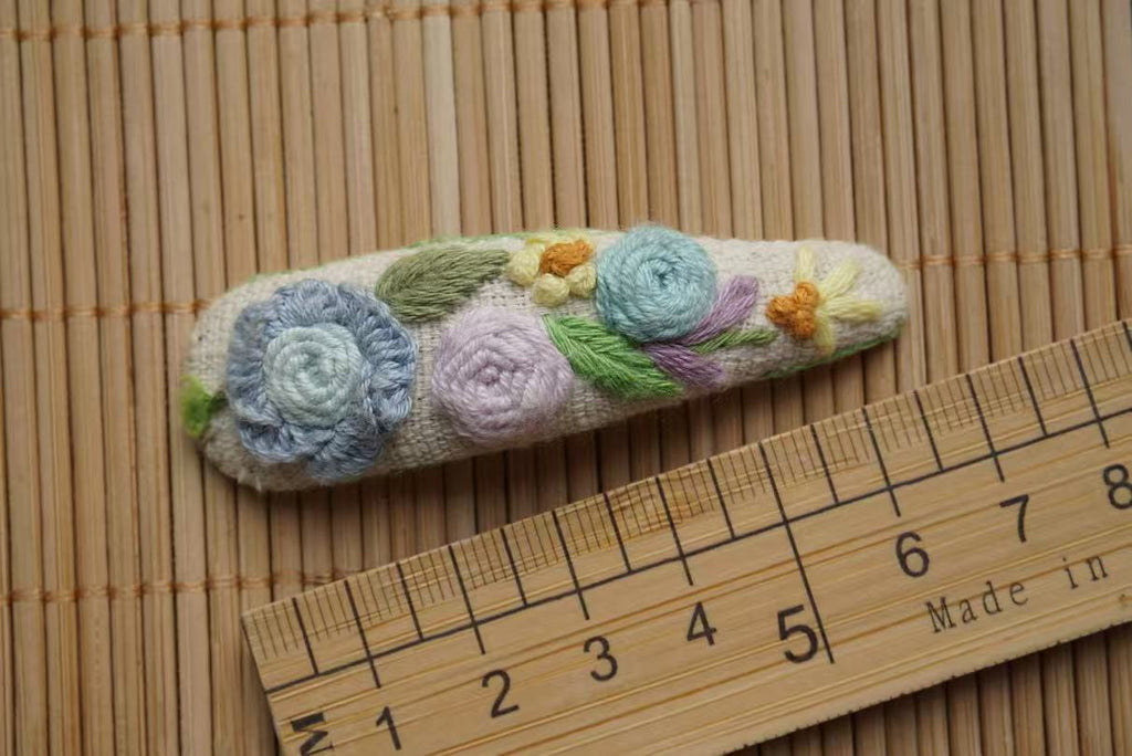 Rubbyoo Embroidered Hair Clips - Personalized Hair Clips | Hair Accessories For Mother - 3 - image 1