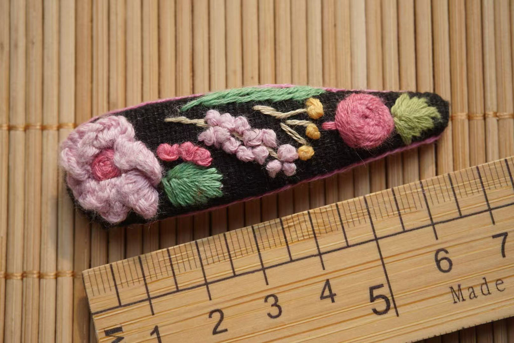 Rubbyoo Embroidered Hair Clips - Personalized Hair Clips | Hair Accessories For Mother - image 22