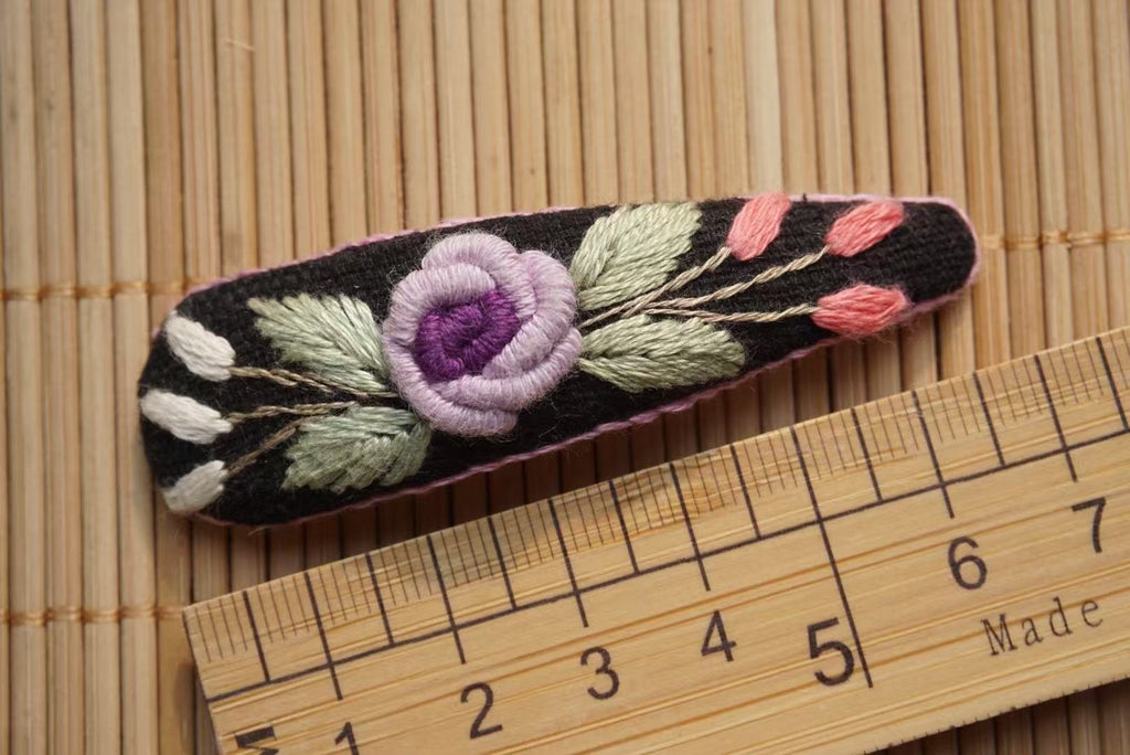 Rubbyoo Embroidered Hair Clips - Personalized Hair Clips | Hair Accessories For Mother - 15 - image 21