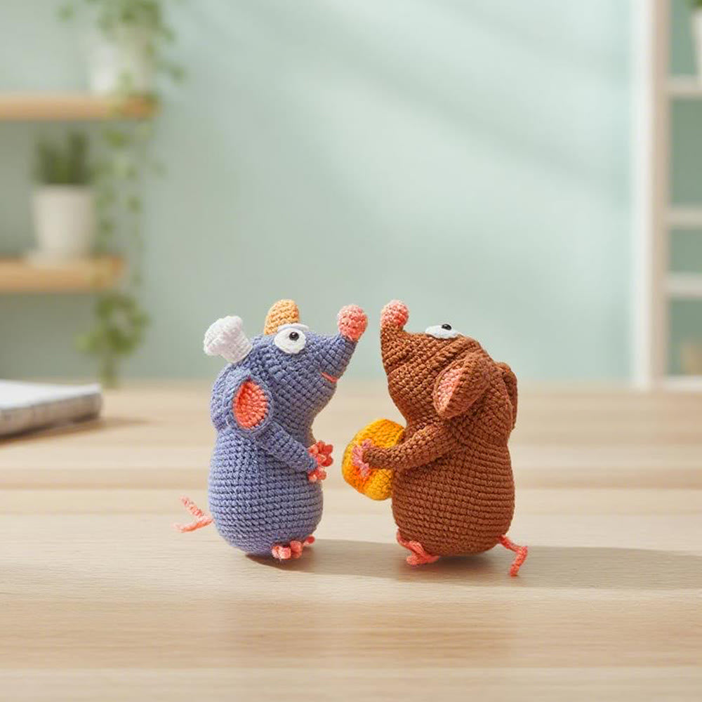 Diy Handmade Mice Crochet Kit - Creative Cute Doll | Perfect Present For Crafters - image 4