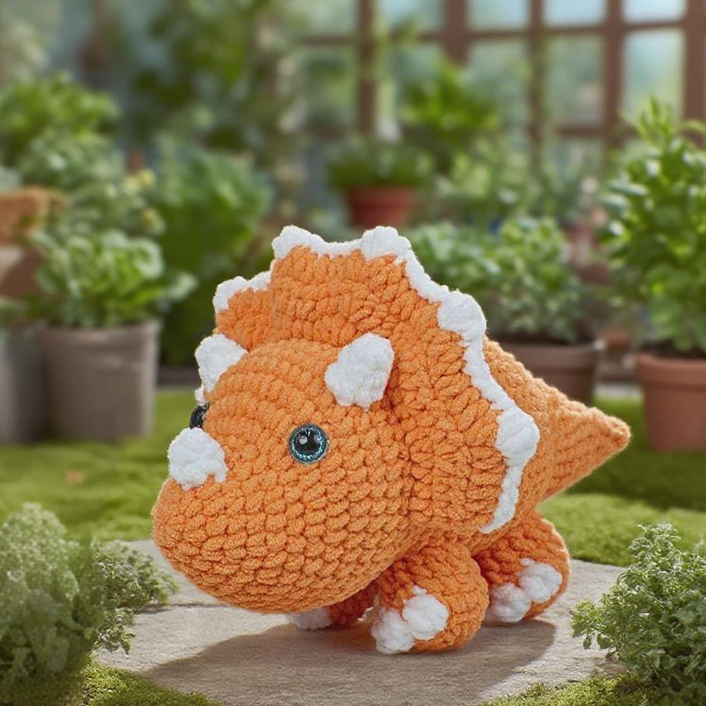Diy Handmade Dinosaur Series Crochet Kit - Colourful Crochet Doll | Unique Gifts For Kids - image 4