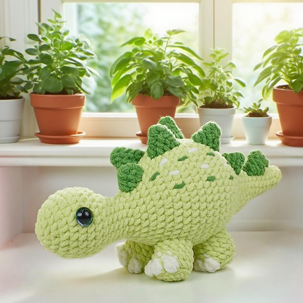 Diy Handmade Dinosaur Series Crochet Kit - Colourful Crochet Doll | Unique Gifts For Kids - image 2