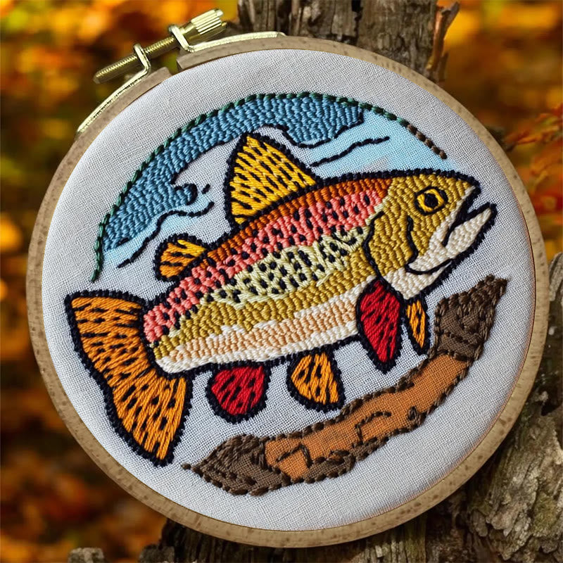 Fish Punch Needle Kit - Special Desk Decor | Beginner-friendly Needle Craft - image 2
