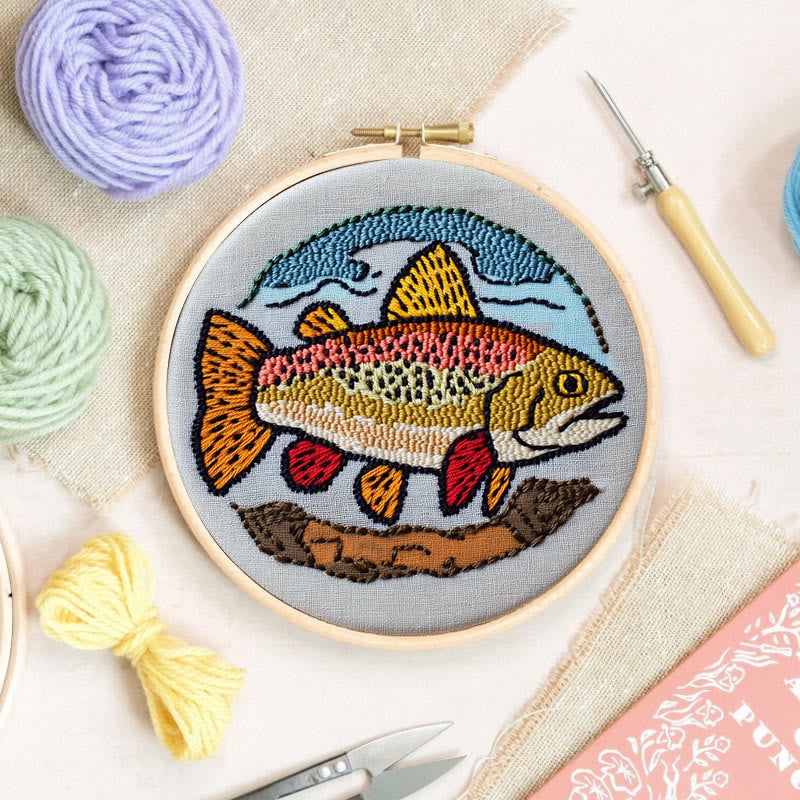 Fish Punch Needle Kit - Special Desk Decor | Beginner-friendly Needle Craft - image 4