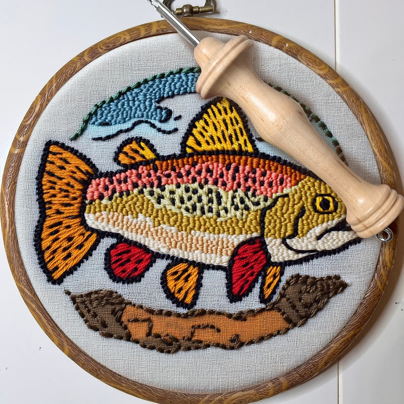 Fish Punch Needle Kit - Special Desk Decor | Beginner-friendly Needle Craft - image 7