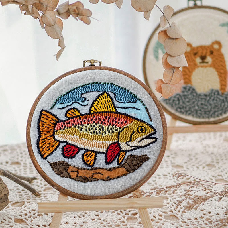 Fish Punch Needle Kit - Special Desk Decor | Beginner-friendly Needle Craft - image 8