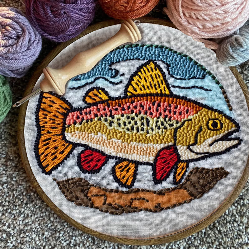 Fish Punch Needle Kit - Special Desk Decor | Beginner-friendly Needle Craft - image 6