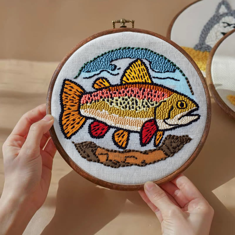 Fish Punch Needle Kit - Special Desk Decor | Beginner-friendly Needle Craft - image 3