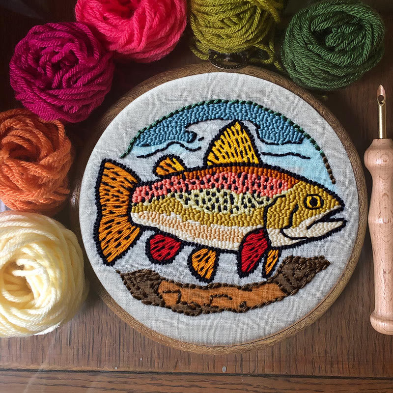 Fish Punch Needle Kit - Special Desk Decor | Beginner-friendly Needle Craft - image 5