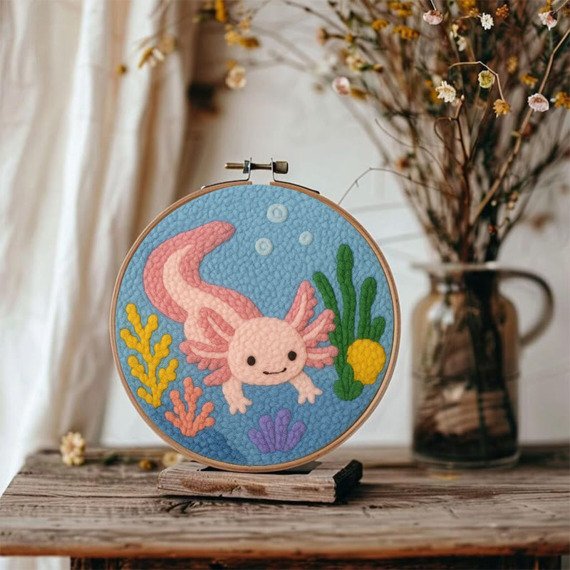 Turtle Punch Needle Kit - Animal Home Ornament | Diy Set For Kids - image 8