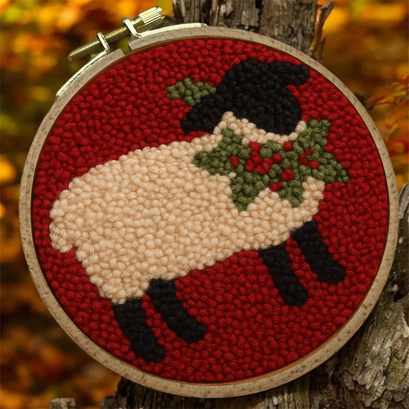 Black Sheep Punch Needle Kit - Handmade Art Craft  | Creative Christmas Gifts  - image 5