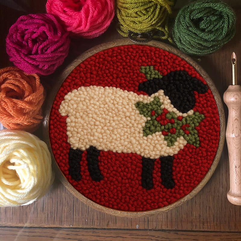 Black Sheep Punch Needle Kit - Handmade Art Craft  | Creative Christmas Gifts  - image 3