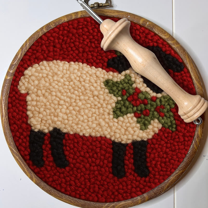 Black Sheep Punch Needle Kit - Handmade Art Craft  | Creative Christmas Gifts  - image 7