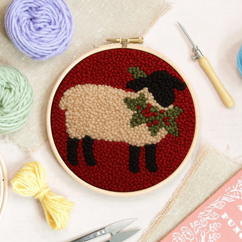 Black Sheep Punch Needle Kit - Handmade Art Craft  | Creative Christmas Gifts  - image 8
