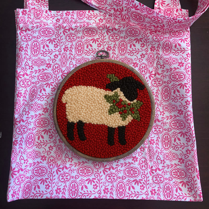 Black Sheep Punch Needle Kit - Handmade Art Craft  | Creative Christmas Gifts  - image 9