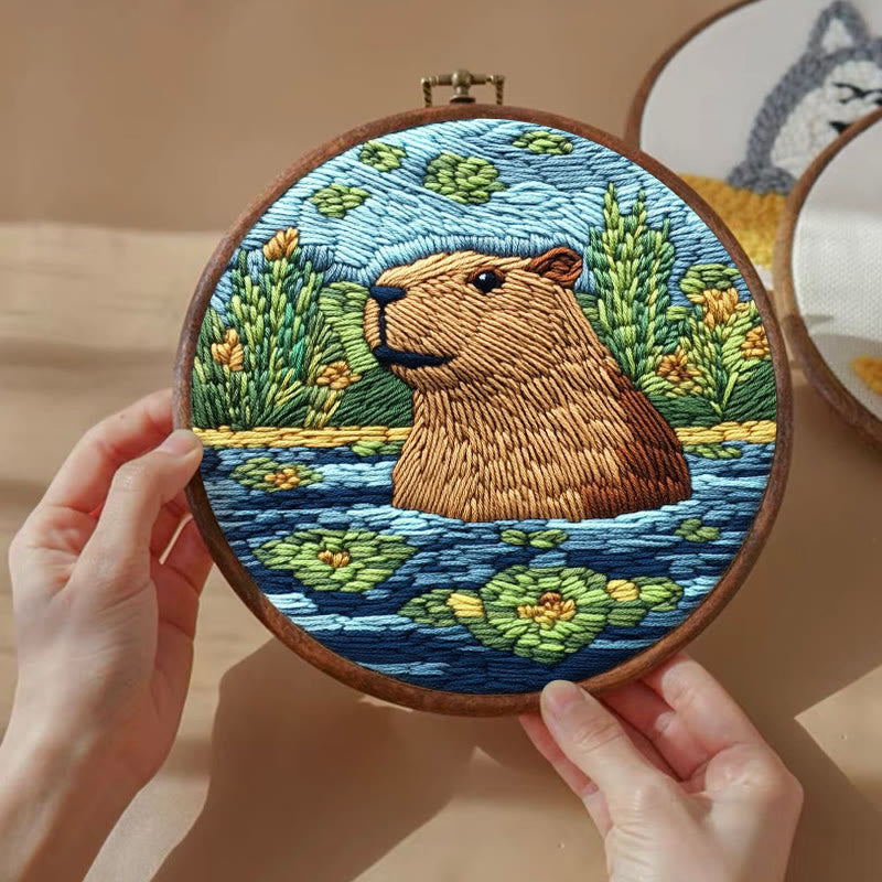 Punch Needle Capybara Kit - Adorable Animal Craft | Nice Gifts For Friends - image 2