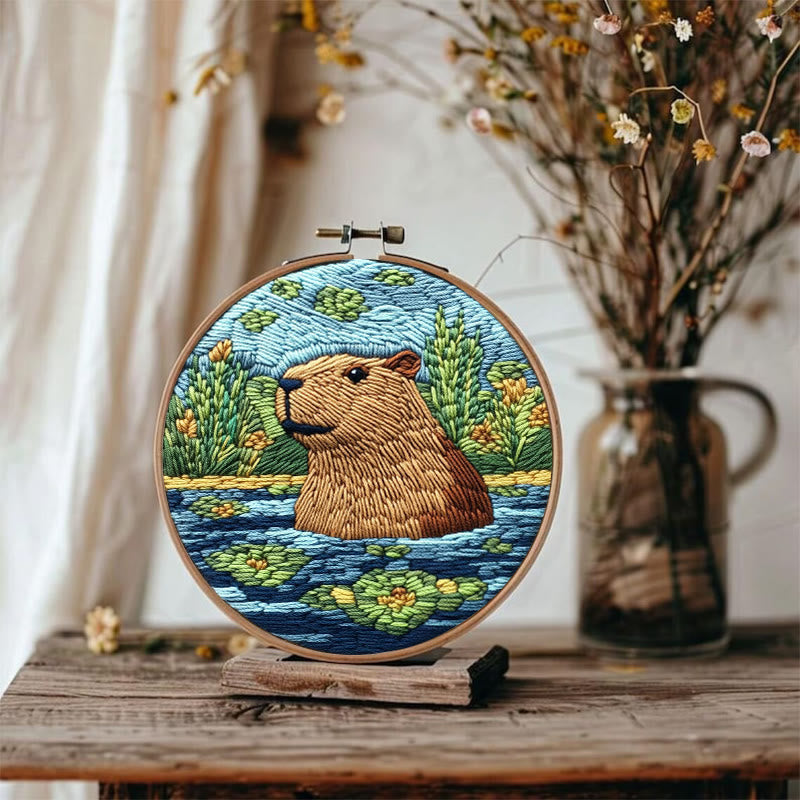 Punch Needle Capybara Kit - Adorable Animal Craft | Nice Gifts For Friends - image 3