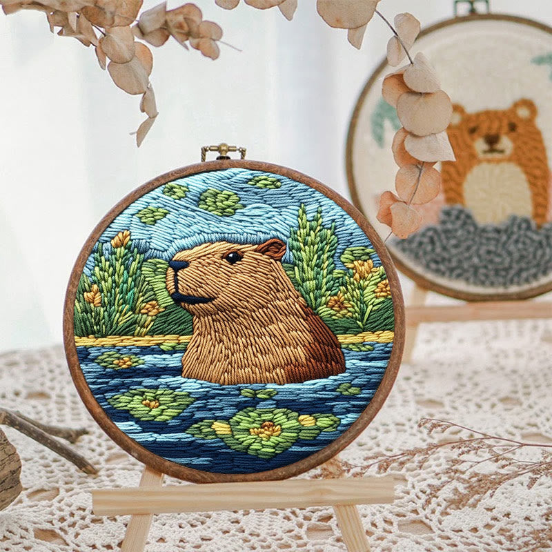 Punch Needle Capybara Kit - Adorable Animal Craft | Nice Gifts For Friends - image 7
