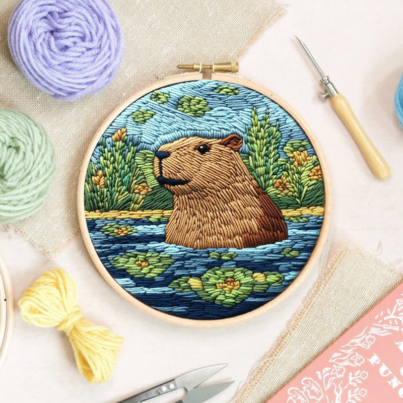 Punch Needle Capybara Kit - Adorable Animal Craft | Nice Gifts For Friends - image 6