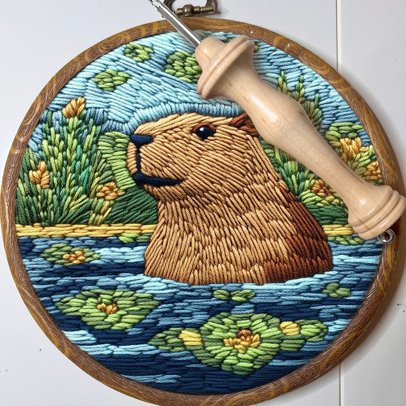 Punch Needle Capybara Kit - Adorable Animal Craft | Nice Gifts For Friends - image 5