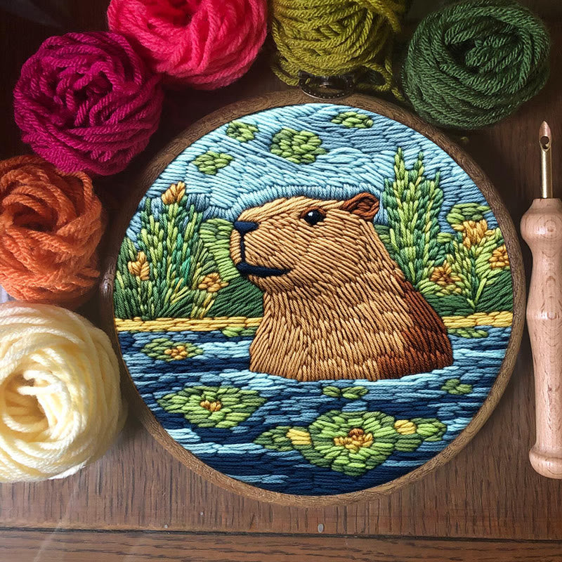 Punch Needle Capybara Kit - Adorable Animal Craft | Nice Gifts For Friends - image 8