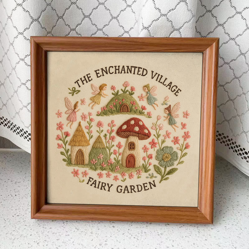 Rubbyoo Embroidery Kit - Fairy Garden  | Nice Deck Ornament - Embroidery Kit Plus An Extra Frame - image 8