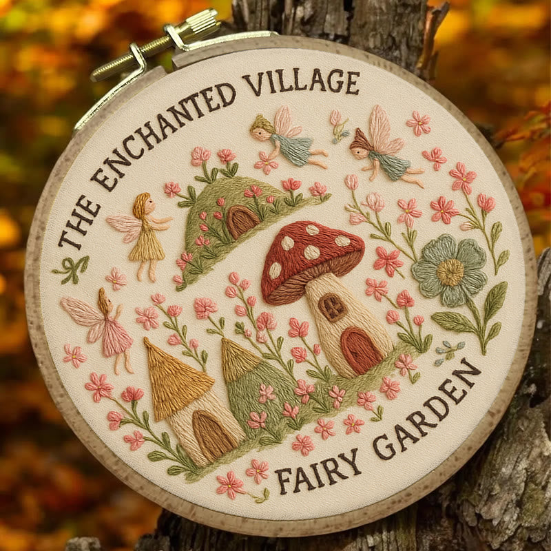 Rubbyoo Embroidery Kit - Fairy Garden  | Nice Deck Ornament - image 1