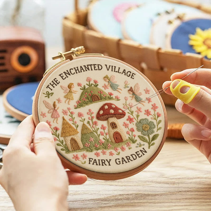 Rubbyoo Embroidery Kit - Fairy Garden  | Nice Deck Ornament - image 4