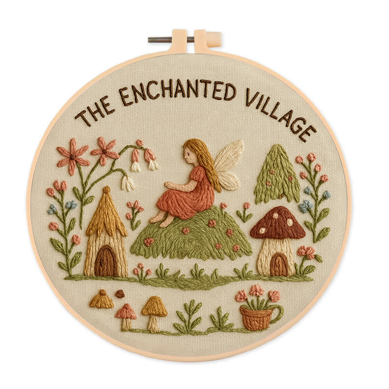 Rubbyoo Embroidery Kit - Forest Girls | Diy Handmade Gifts  - 20*20cm - image 0