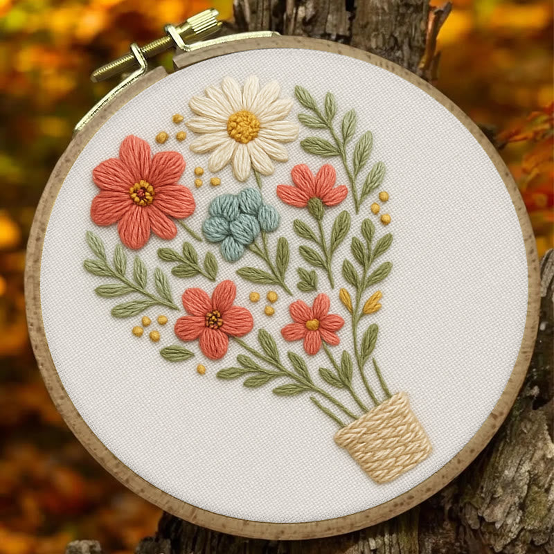 Rubbyoo Embroidery Kit - Fling Hot Air Balloon | Charming Needlework Gifts - image 1