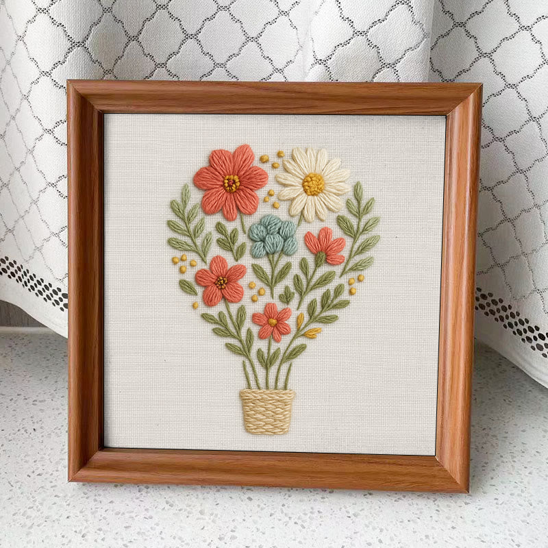 Rubbyoo Embroidery Kit - Fling Hot Air Balloon | Charming Needlework Gifts - Embroidery Kit Plus An Extra Frame - image 8