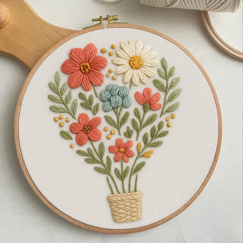 Rubbyoo Embroidery Kit - Fling Hot Air Balloon | Charming Needlework Gifts - image 3