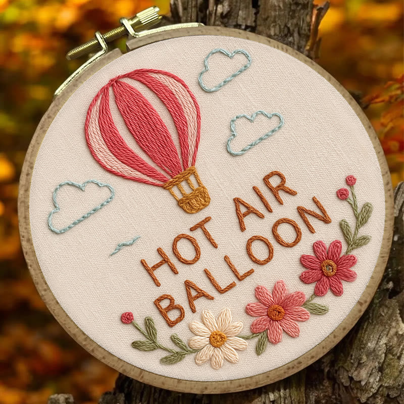 Rubbyoo Embroidery Kit - Romantic Hot Air Balloon | Nice Gift For Lovers - image 2