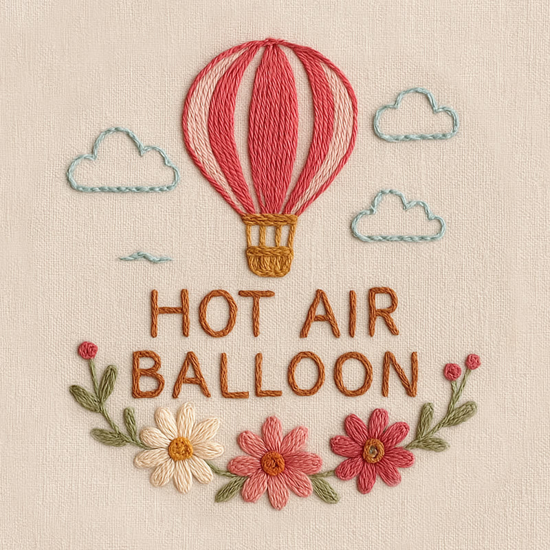 Rubbyoo Embroidery Kit - Romantic Hot Air Balloon | Nice Gift For Lovers - image 9