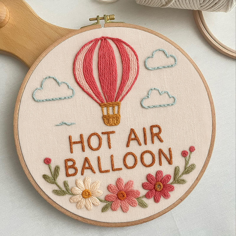Rubbyoo Embroidery Kit - Romantic Hot Air Balloon | Nice Gift For Lovers - image 3