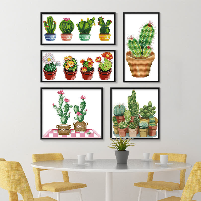 Cross Stitch Kit - Cactus Series | Perfect For Room Decoration - image 2