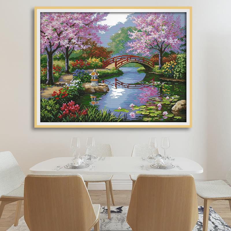 Cross Stitch Kit - Beautiful River Veiw | Office Ornament Gifts - image 2