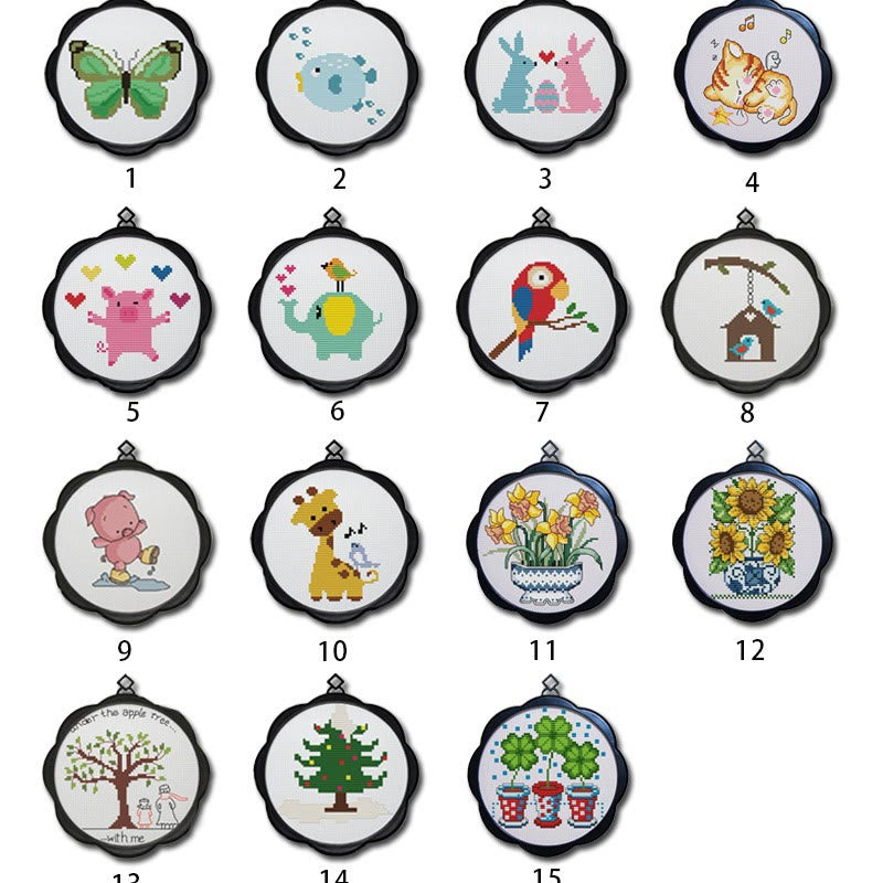 Cross Stitch Kit - Cute Animal Series | Diy Gifts For Childs - 15 - image 3